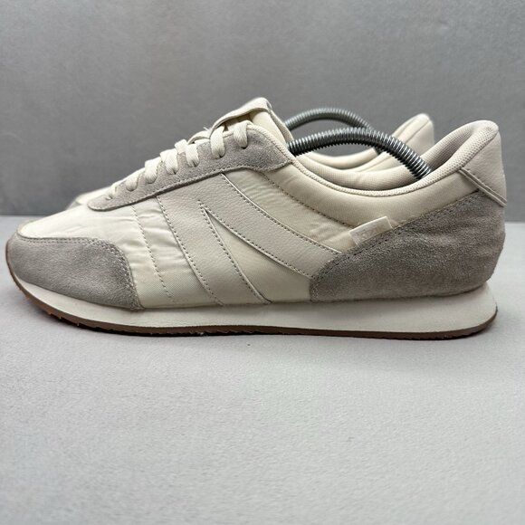 Kizik Milan Mens Size 11 (D) Shoes Bone Suede Hands Free Slip On Comfort Sneaker - Picture 3 of 8